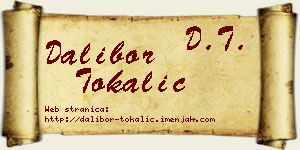 Dalibor Tokalić vizit kartica